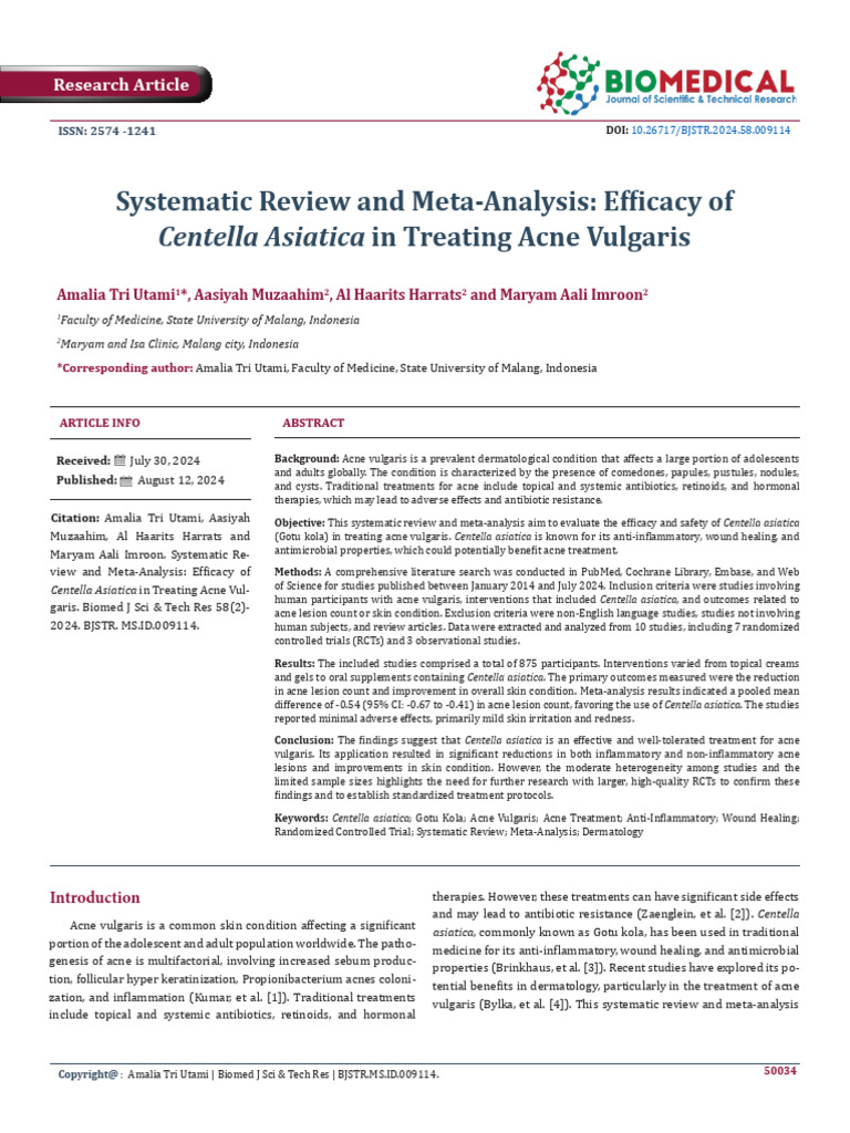 Tri Utami 2024 | PDF | Randomized Controlled Trial | Clinical Medicine