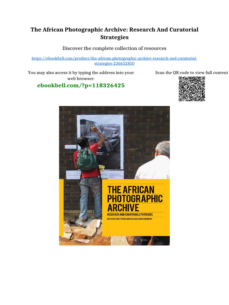The African Photographic Archive: Research and Curatorial Strategies ...