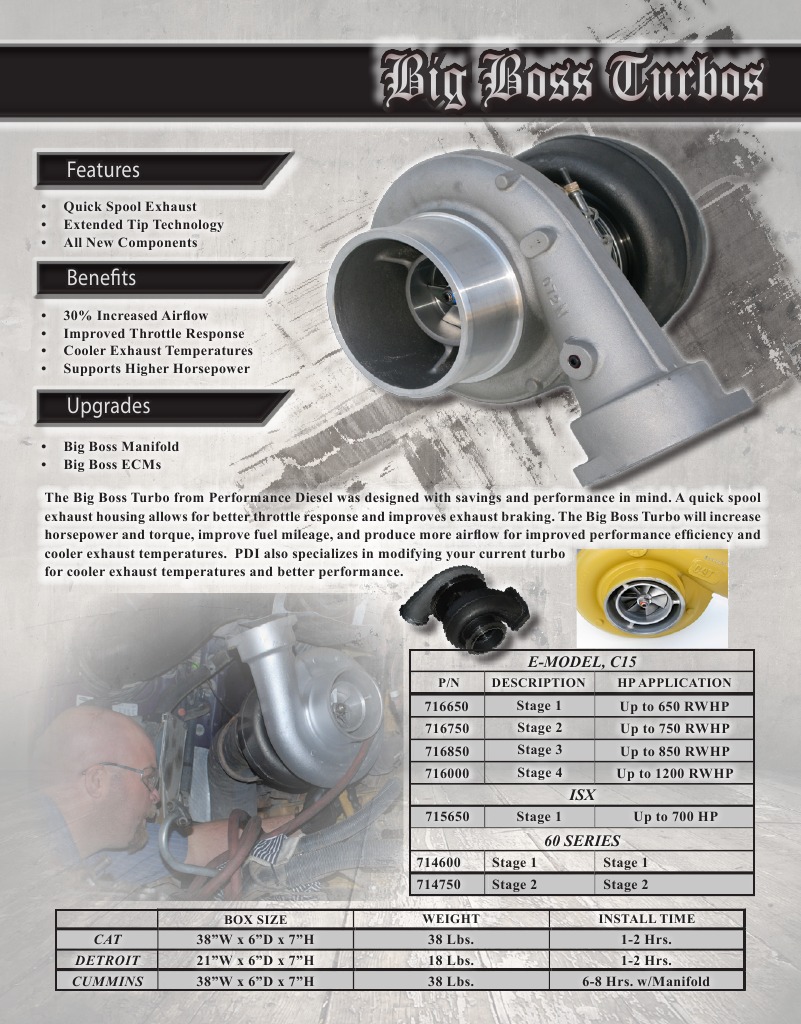 PDI Big Boss Turbo Stage 2 Overview | PDF | Technology & Engineering