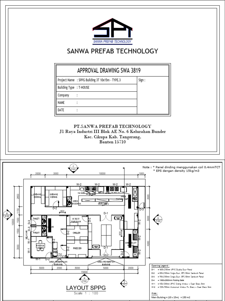 2025.12.01 - Approved Drawing SPPG 3T 10x15m - Type.3 | PDF ...
