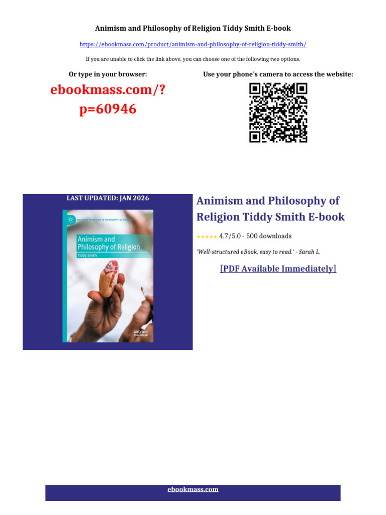 Animism and Philosophy of Religion Tiddy Smith ebook pdf reader edition ...