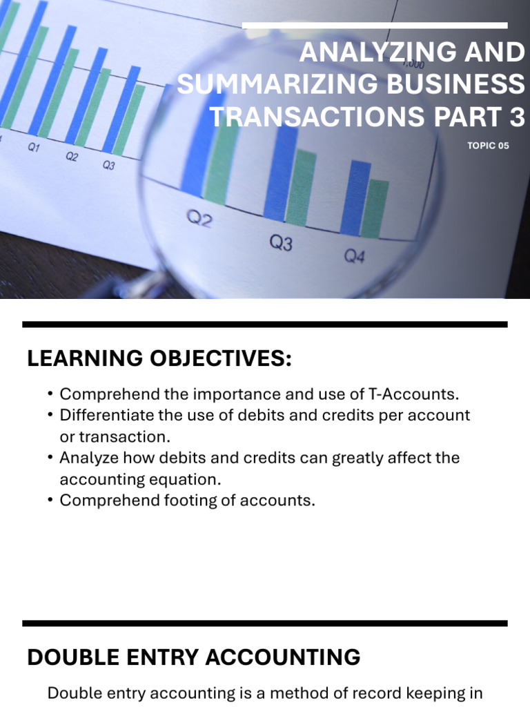 Lesson 05 Analyzing and Summarizing Business Transactions p3 | PDF ...