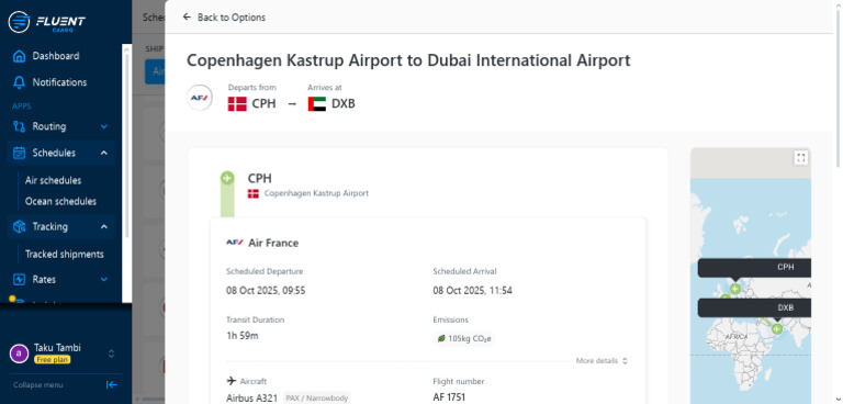 Schedule Search - Fluent Cargo | PDF | Transport | Airlines
