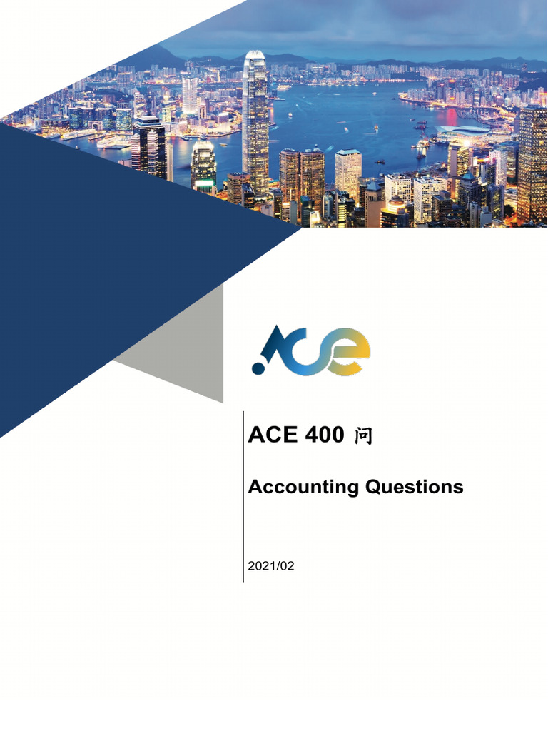ACE400问 Accounting | PDF