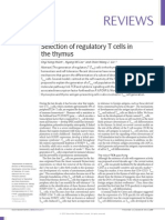 Selection of Regulatory T Cells in