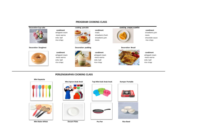 Program Cooking Class | PDF