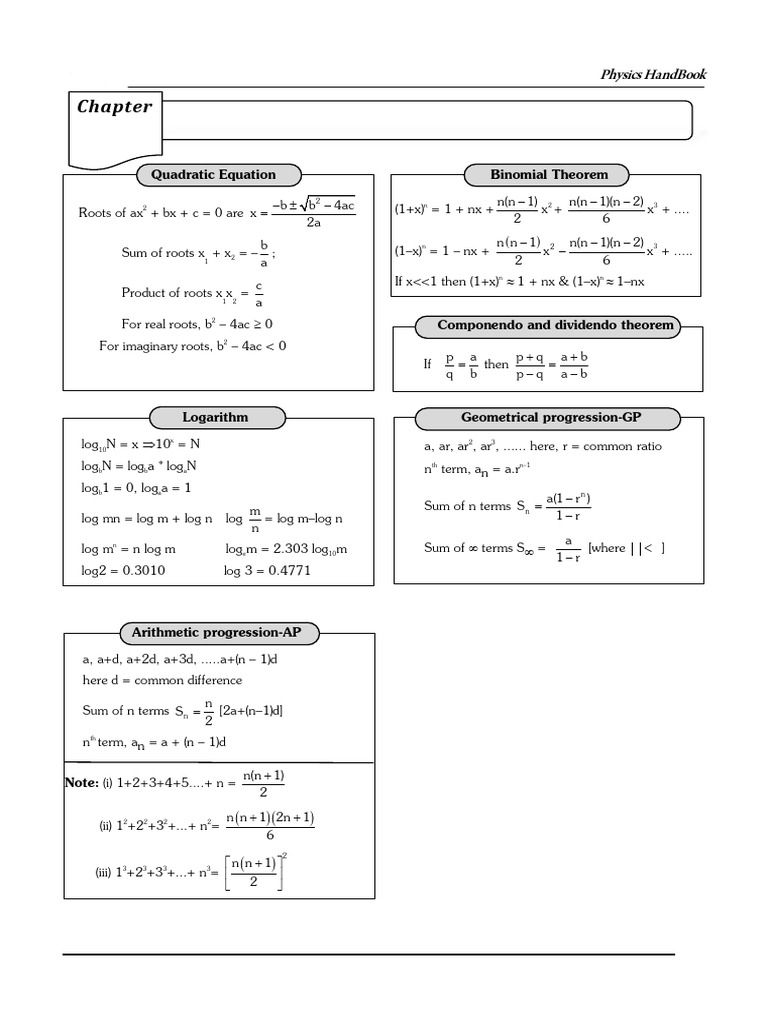 Chapter 2 Basic Mathematics Used in Physics Copy | PDF | Area ...