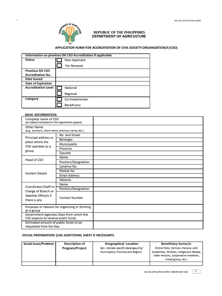 Updated - CSO Application Forms | PDF | Affidavit | Justice