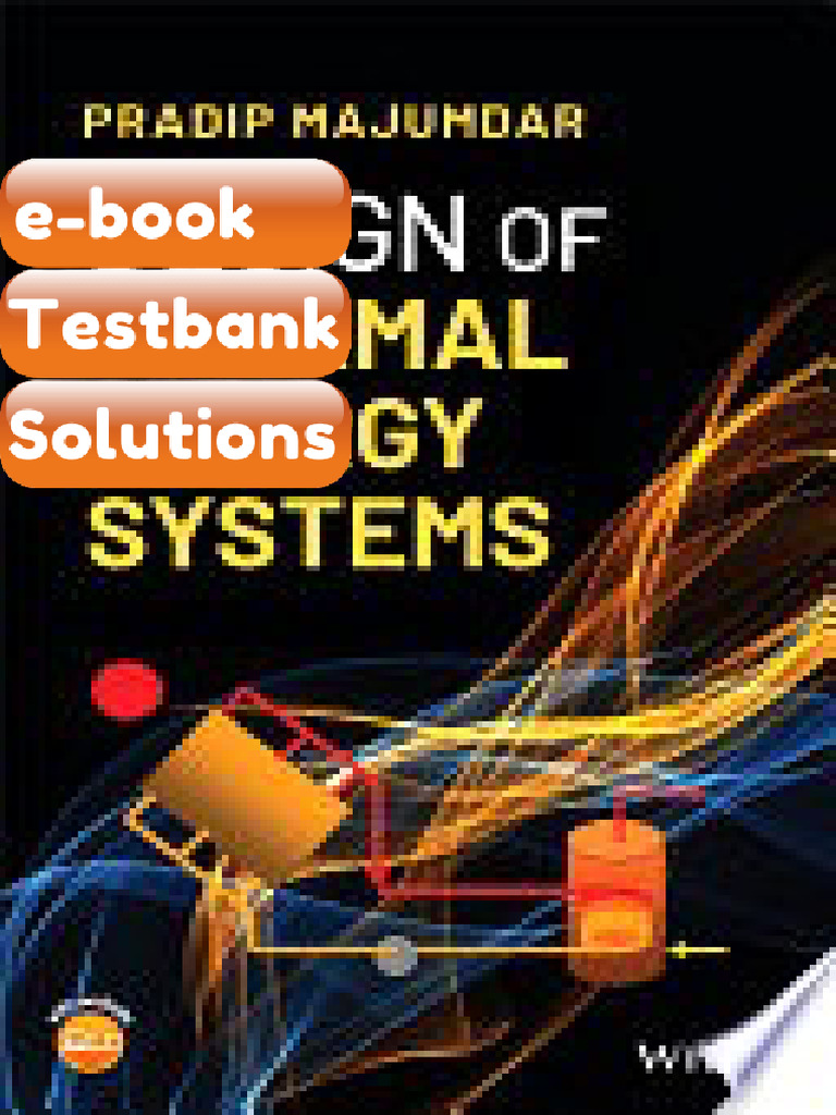 eBook & Testbank Design of Thermal Energy Systems | PDF | Heat ...