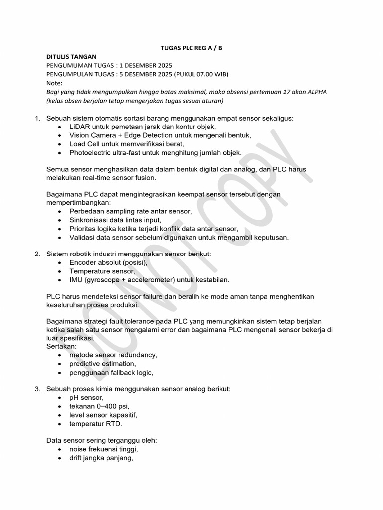 Tugas Plc Reg Ab Pertemuan 17 (Ok) | PDF
