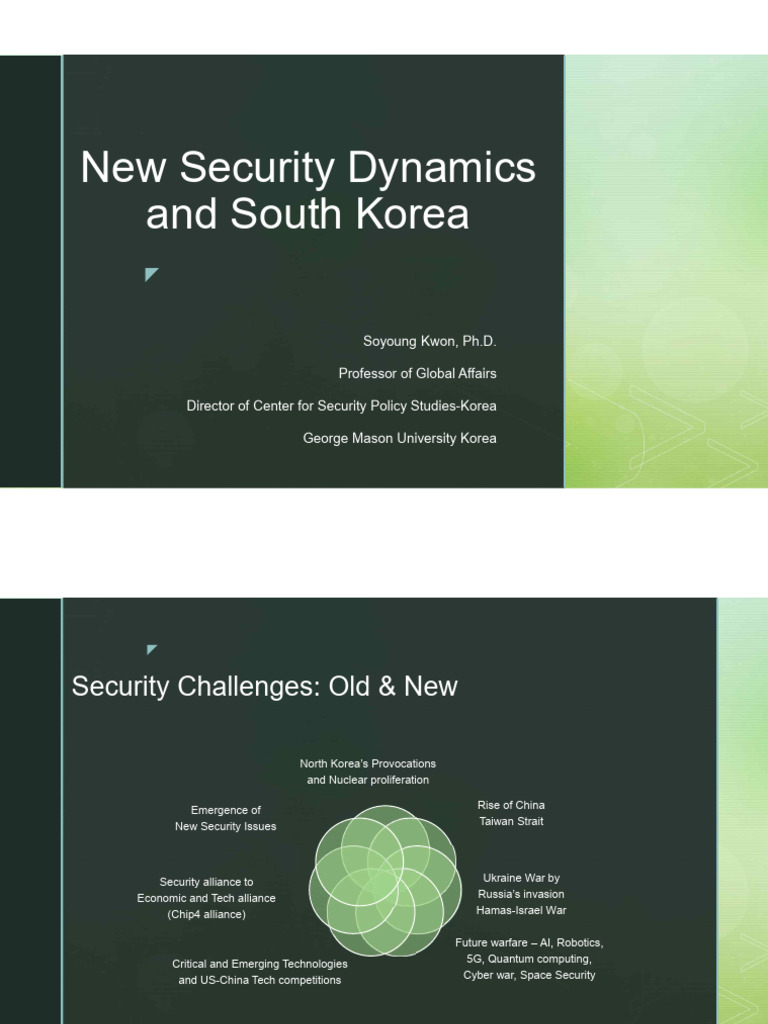 New Security Dynamics and South Korea' National Security Strategy ...