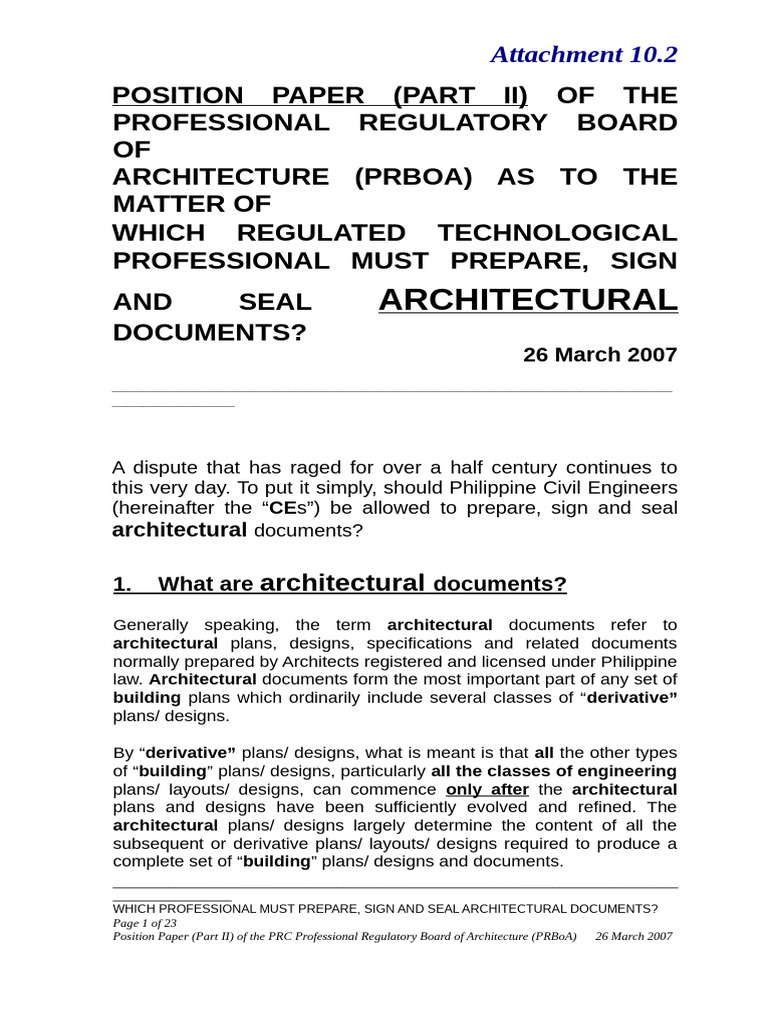 Architectural Documents - Sign and Seal - 6034105 | PDF | Architect ...