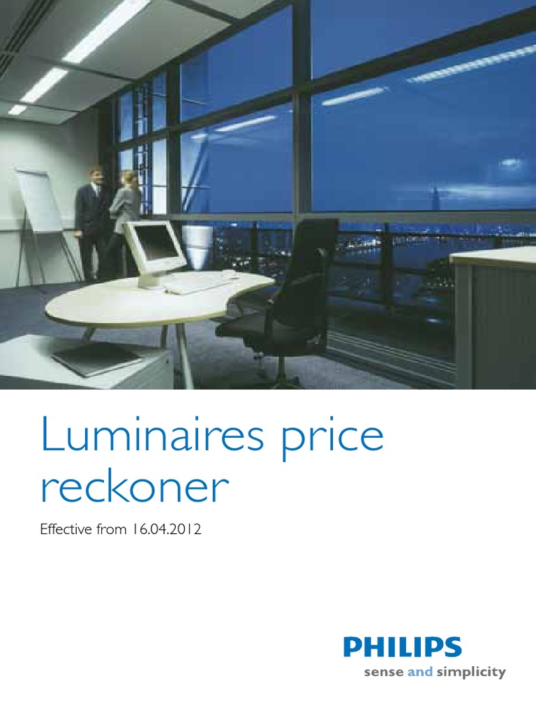 PHILIPS LIGHT Price List May 2012 - New, PDF, Lighting