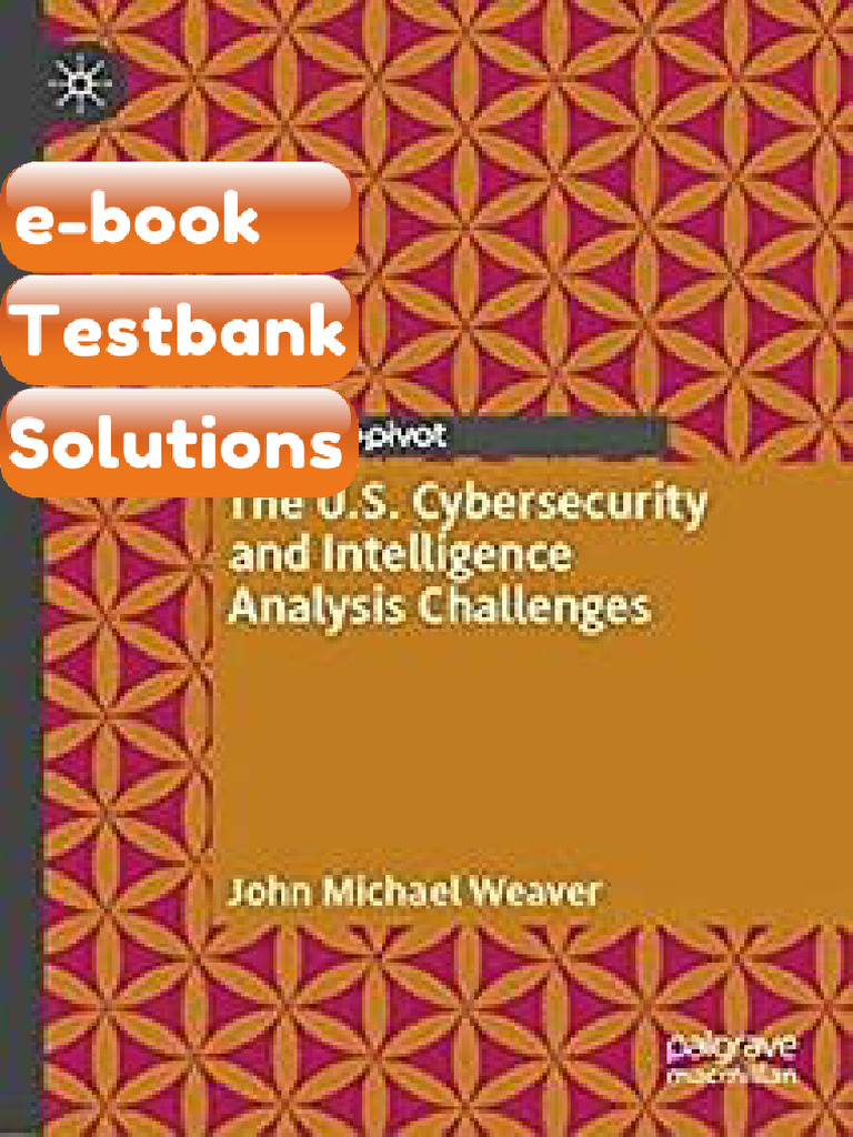 eBook & Testbank the US Cybersecurity and Intelligence Analysis | PDF ...