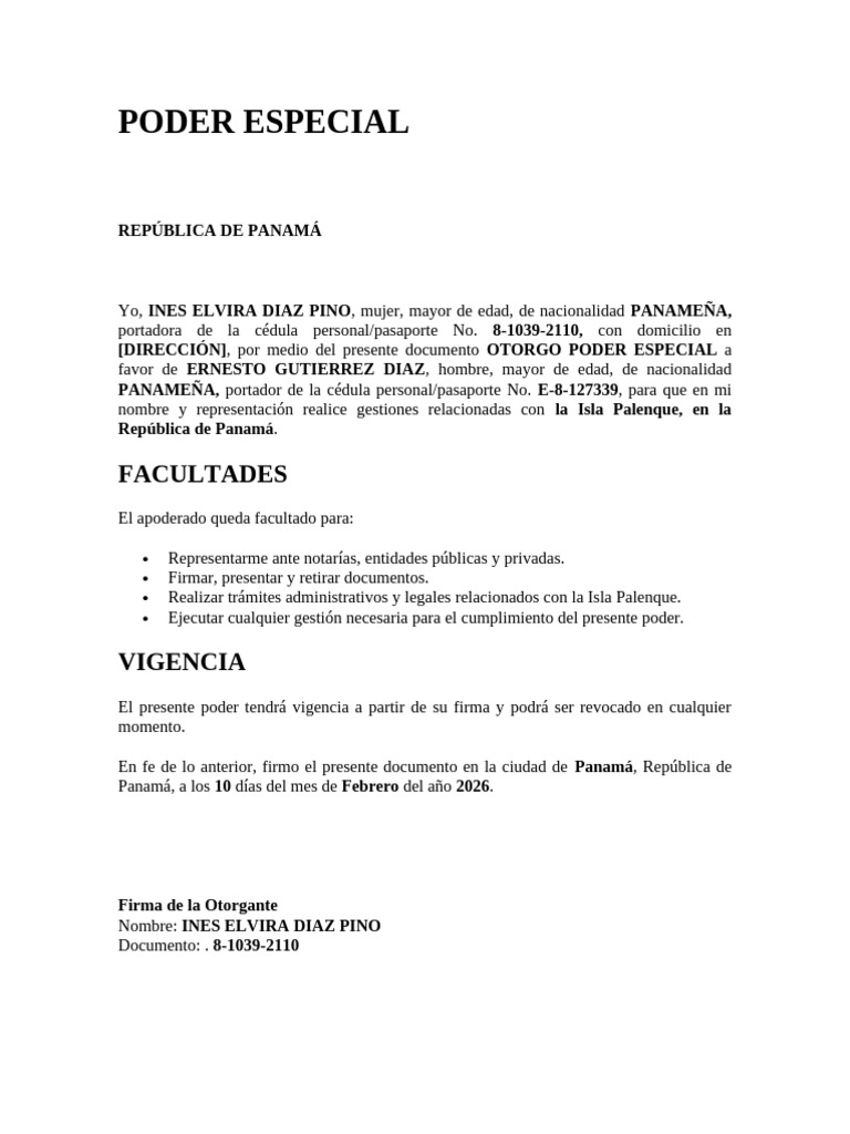 Poder Especial | PDF