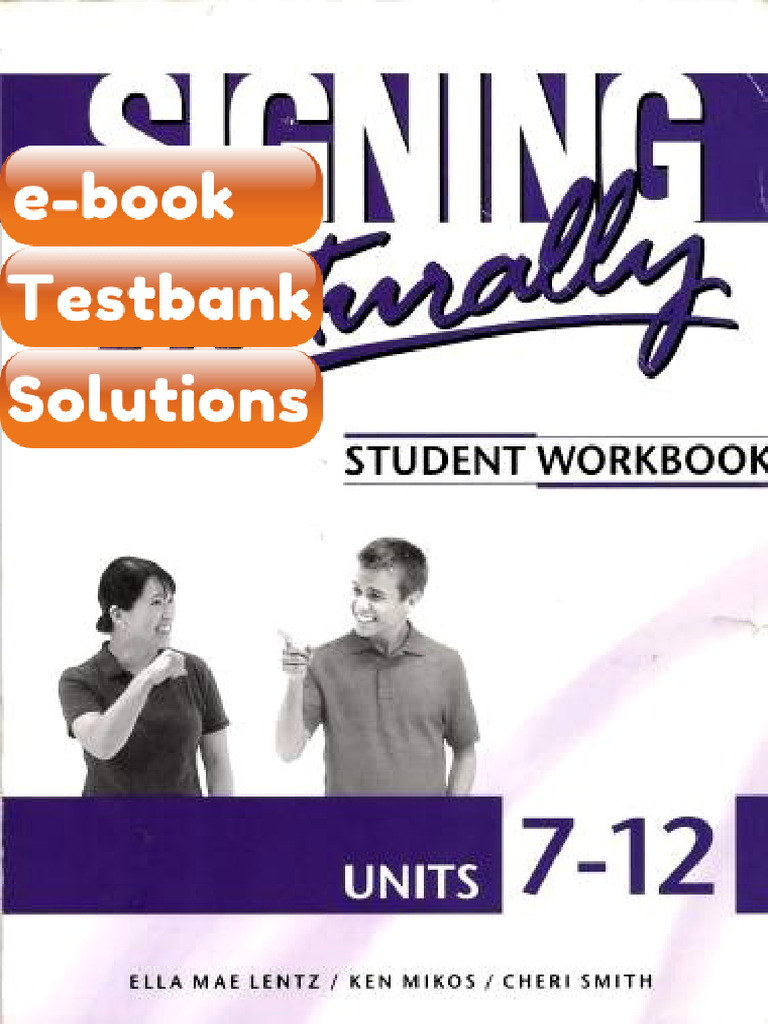 Testbank - Signing Naturally Units 712 eBook | PDF | Electronic ...