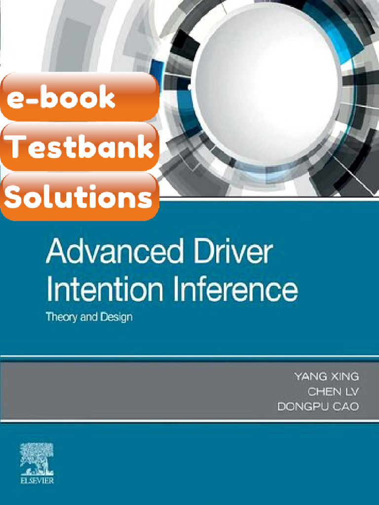 eBook & Testbank Advanced Driver Intention Inference Theory and Design ...