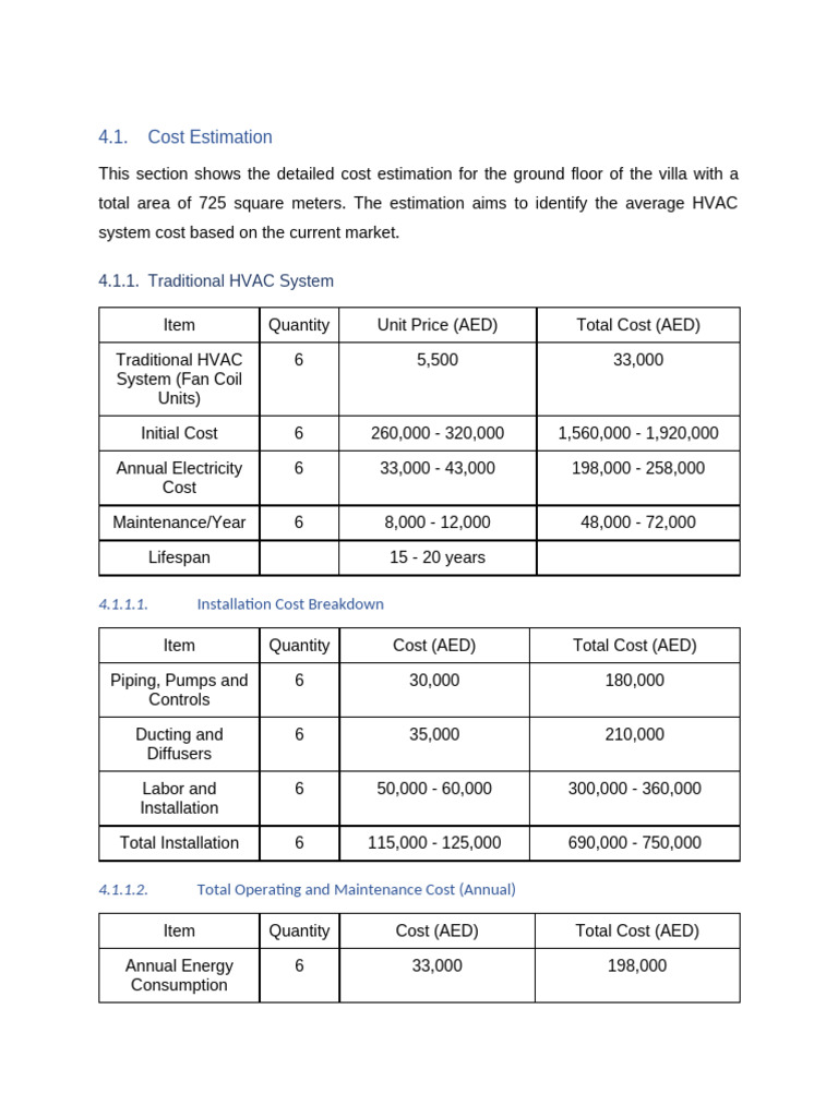 Cost Estimation | PDF | Temperature | Engineering Thermodynamics