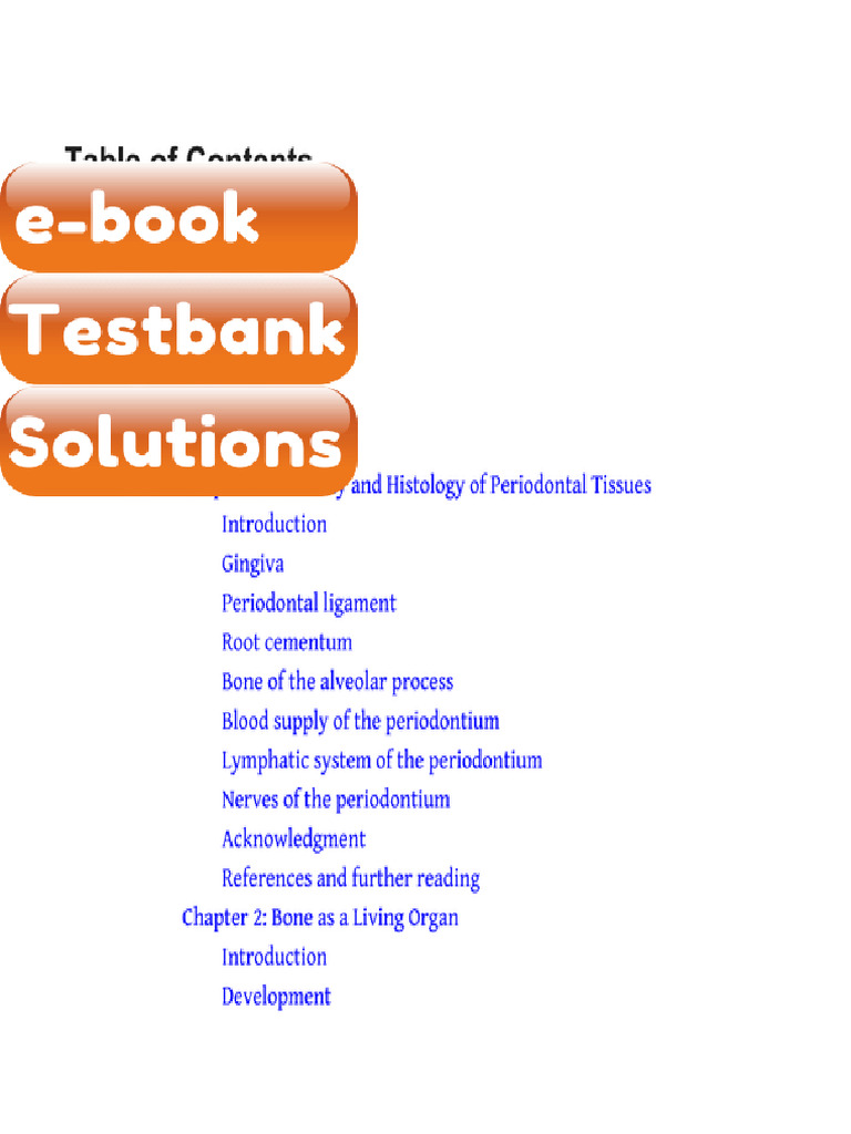 Ebook & Testbank Lindhes Clinical Periodontology and Implant Dentistry ...