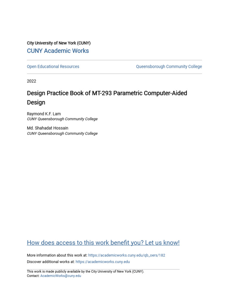 Design Practice Book of Parametric Computer-Aided Design | PDF | Circle ...
