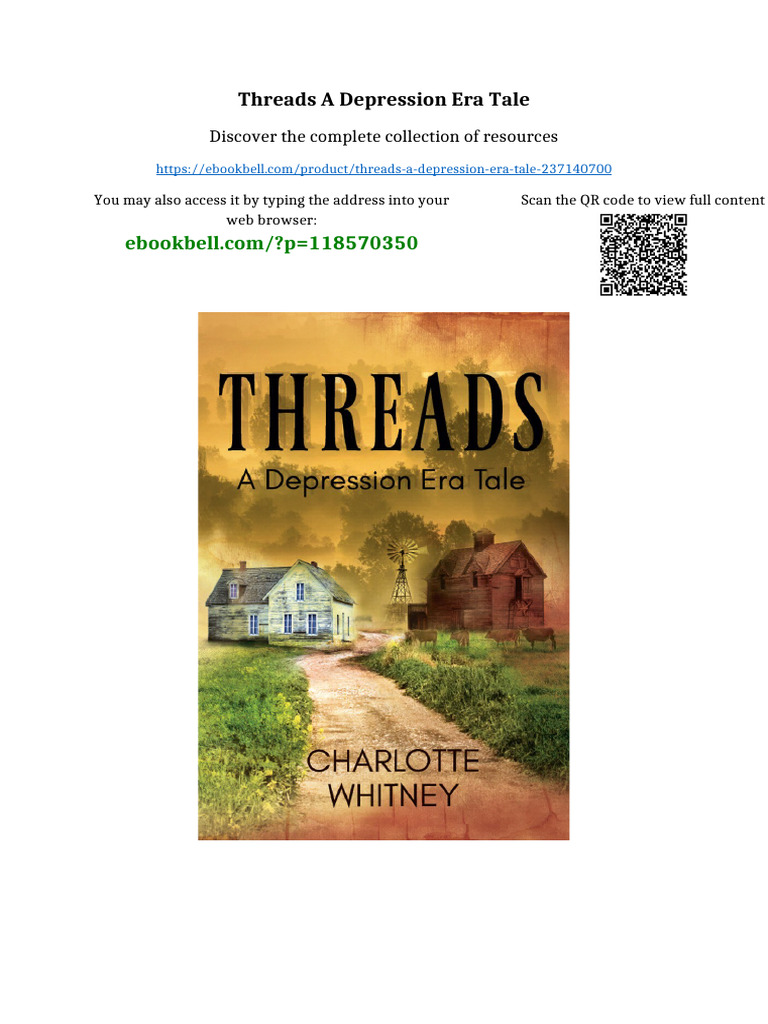 THREADS A Depression Era Tale PDF Version | PDF | Database Transaction ...
