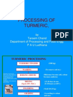 Processing of Turmeric