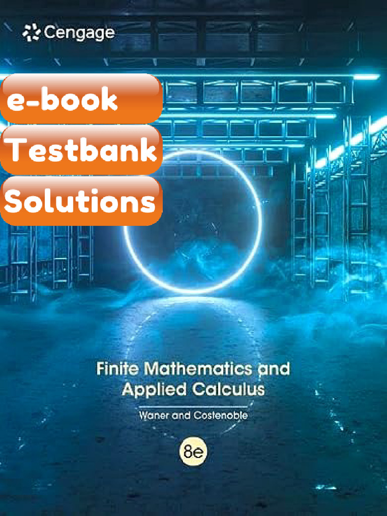 Ebook & Testbank Finite Mathematics and Applied Calculus 8th Edition ...