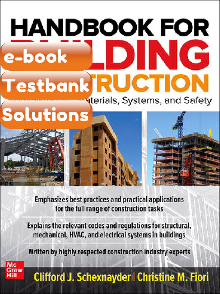 eBook & Testbank Handbook for Building Construction Administration ...