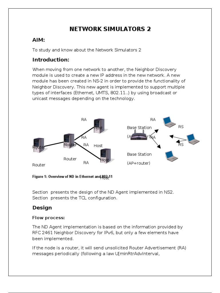 Network Simulators 2 Router Ip Address