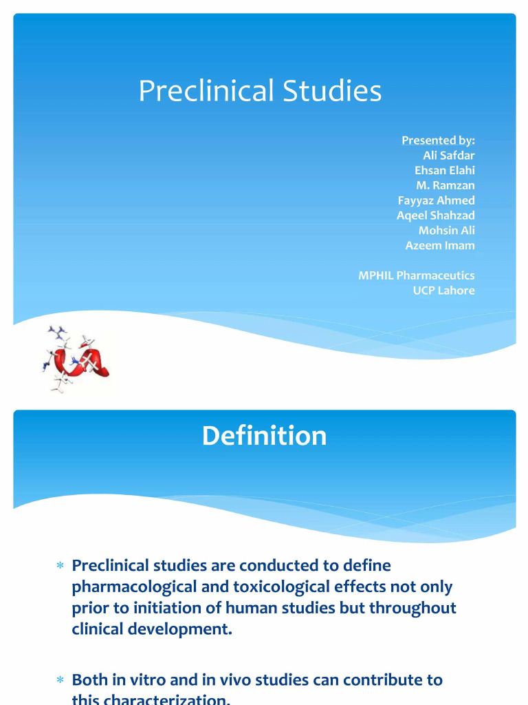Preclinical Studies 1 | PDF