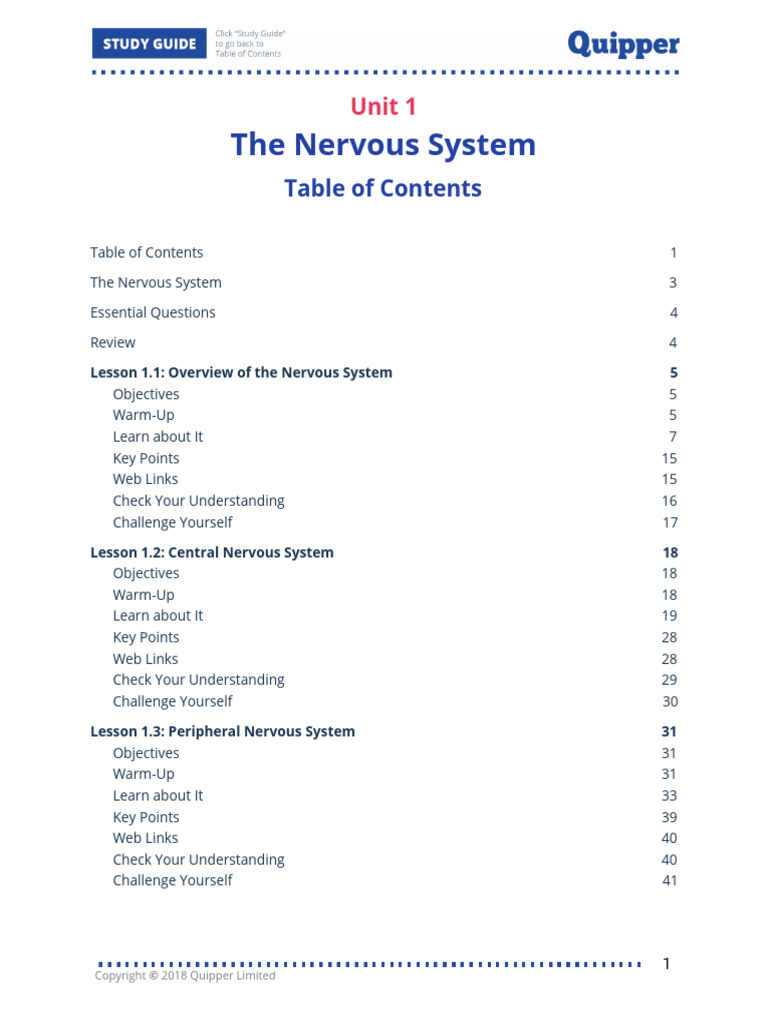 Science 10 A1 the Nervous System 1 (3) | PDF | Neuron | Central Nervous ...