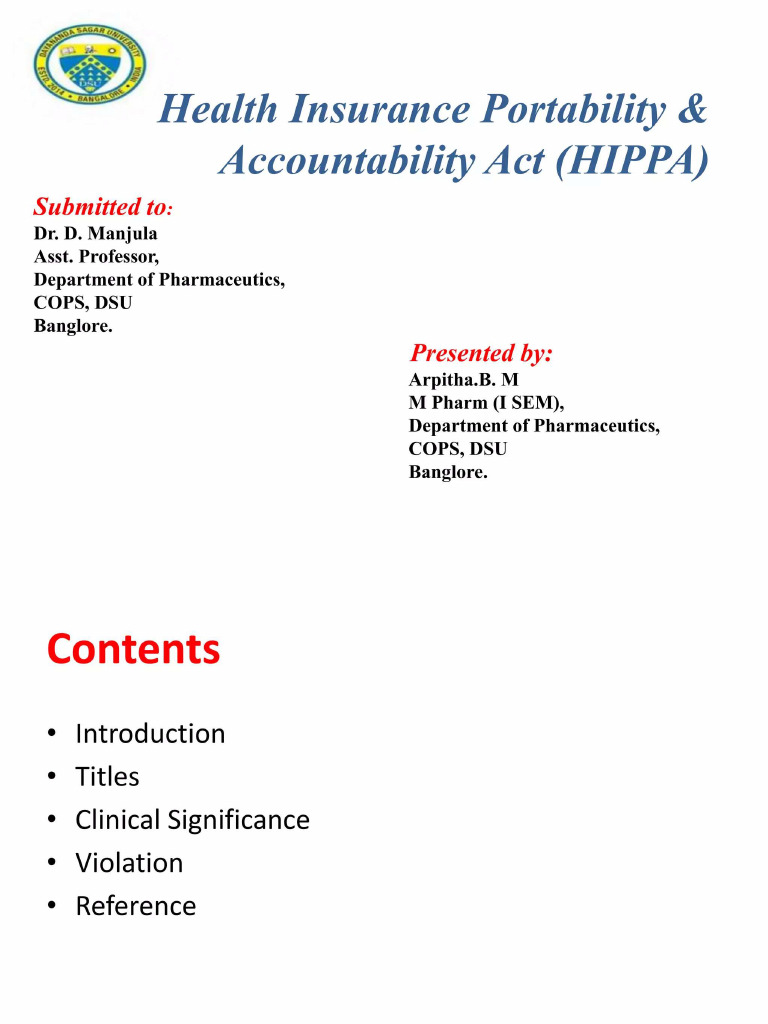 HIPAA 1 | PDF