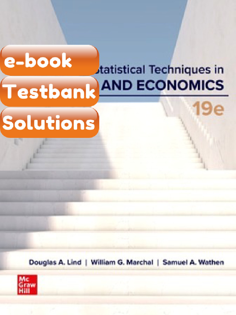 Statistical Techniques in Business and Economics 19th Edition Lind
