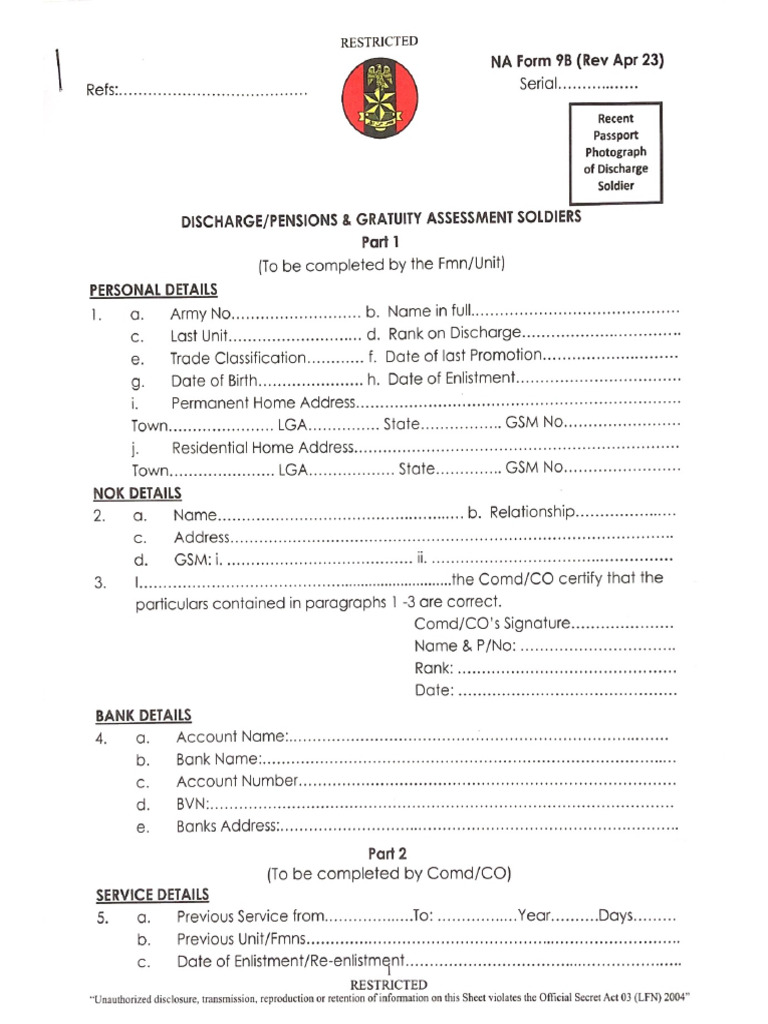 Discharge Form | PDF