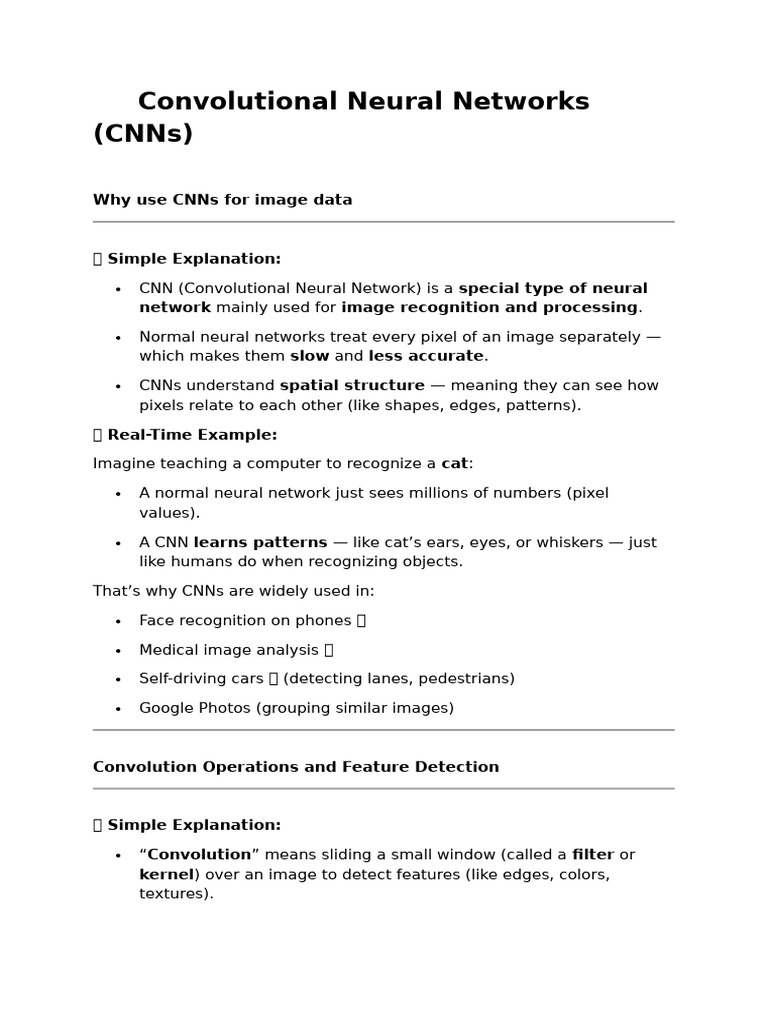 Convolutional Neural Networks | PDF | Multidimensional Signal ...