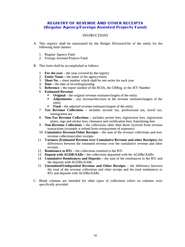 Appendix 7A - Instructions - RROR - RA or FAPs Fund | PDF