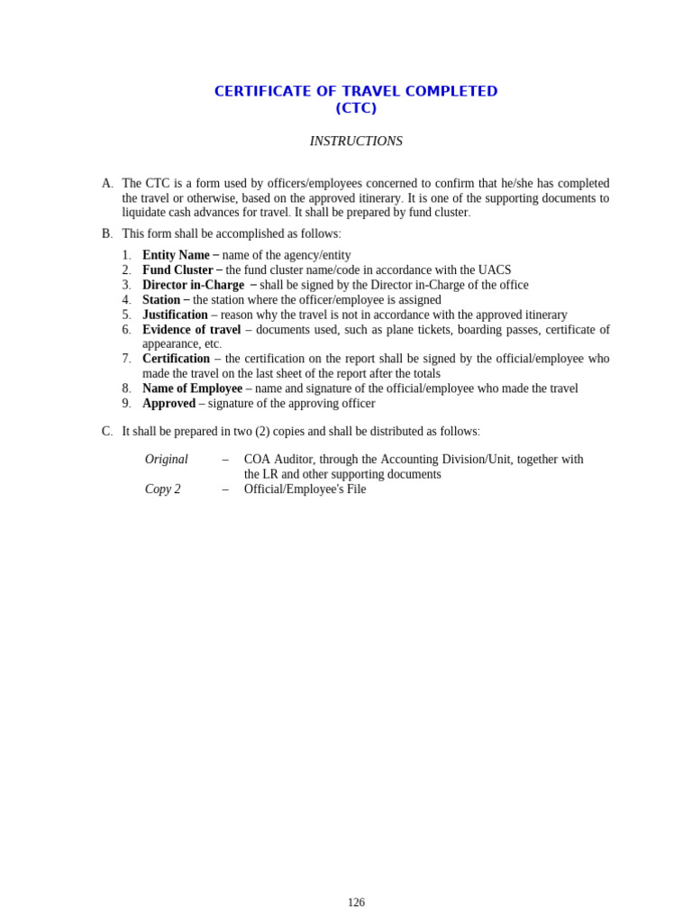 Appendix 47 - Instructions - CTC | PDF
