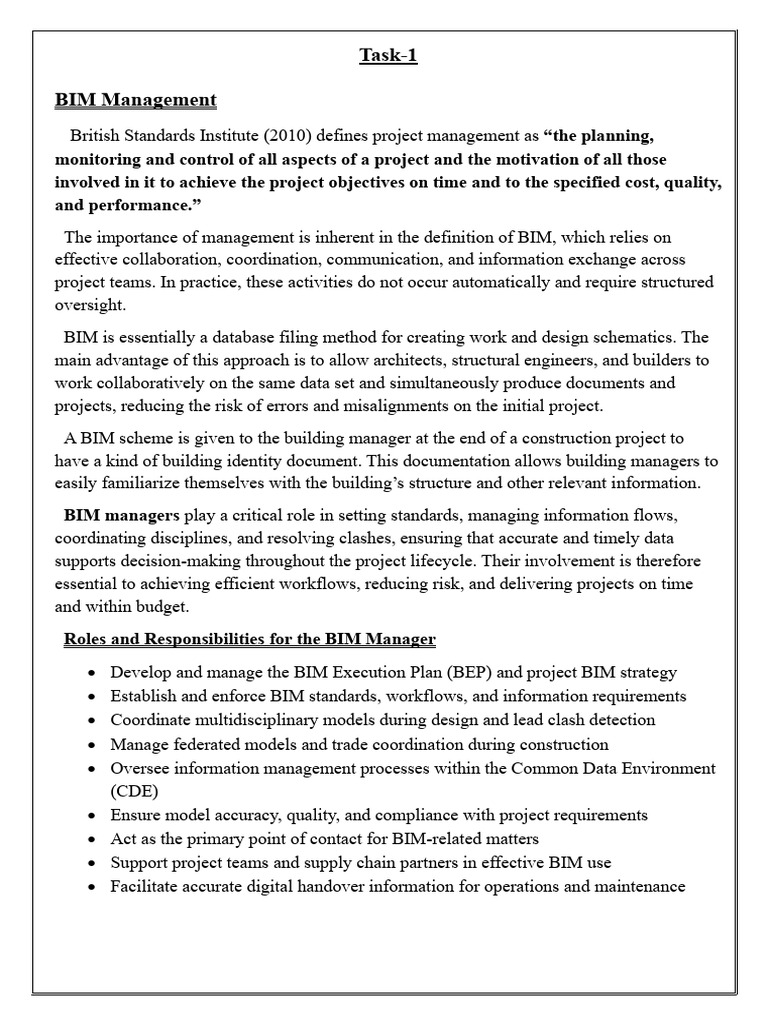 BIM Management Diploma | PDF | Building Information Modeling | Project ...