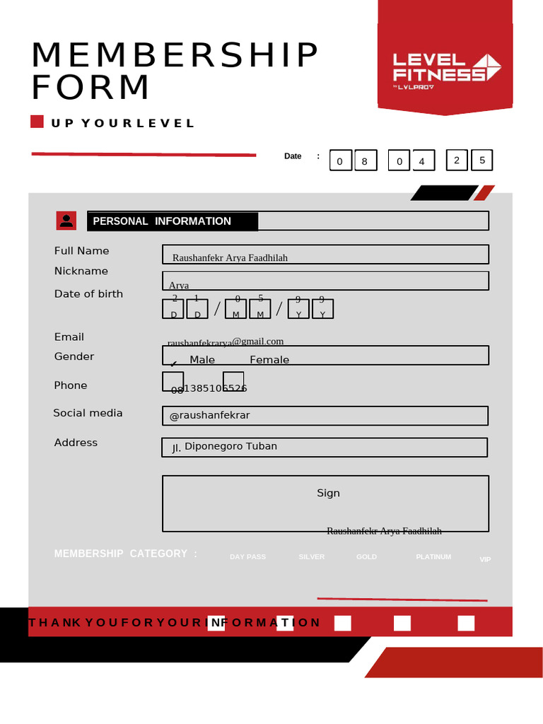 Form Membership | PDF