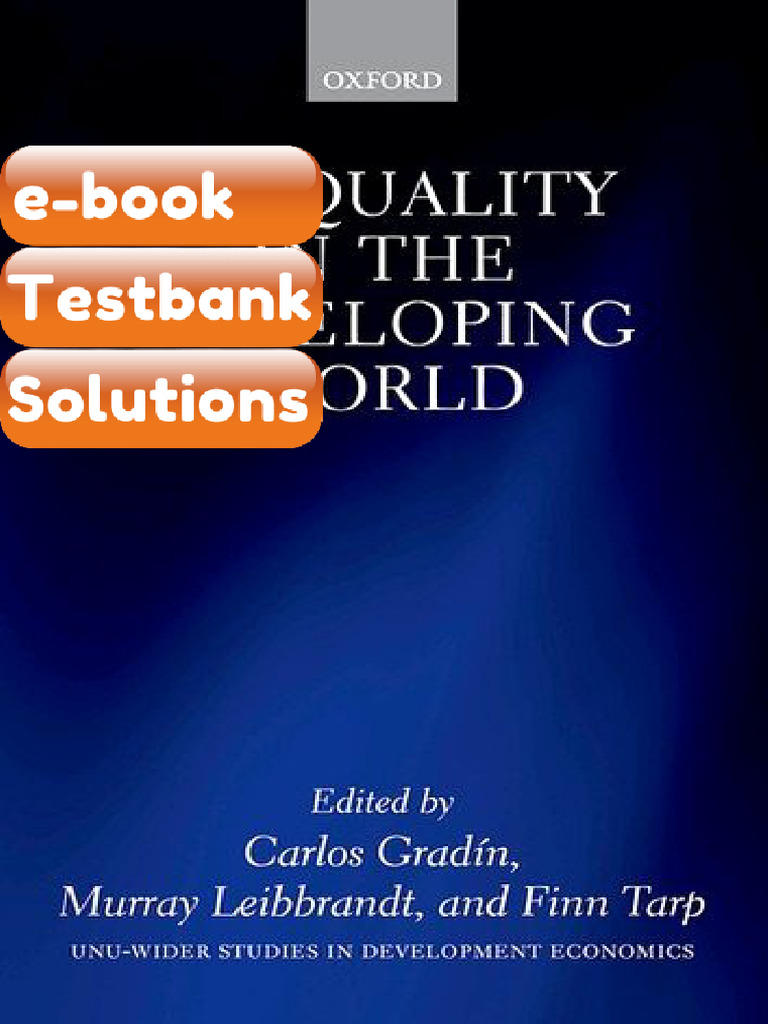 Ebook & Testbank Inequality in The Developing World Carlos Gradin | PDF ...