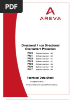 Download 22980565 AREVA Directional Over Current Relay MiCOM P12x en TechData by deccanelec SN99773410 doc pdf