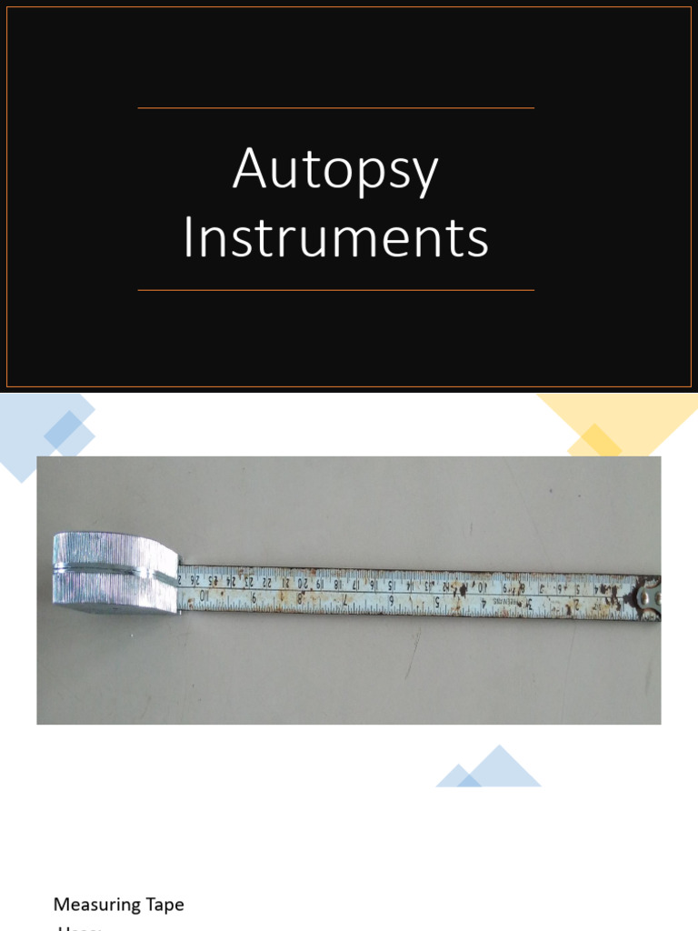 Postmortem Instruments - Toxicological Appliances | PDF | Vertebra ...