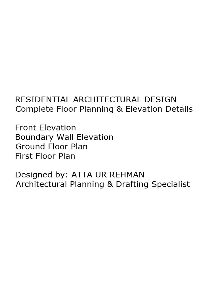 Modern Residential House Design | PDF