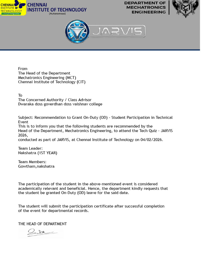 Od Letter | PDF