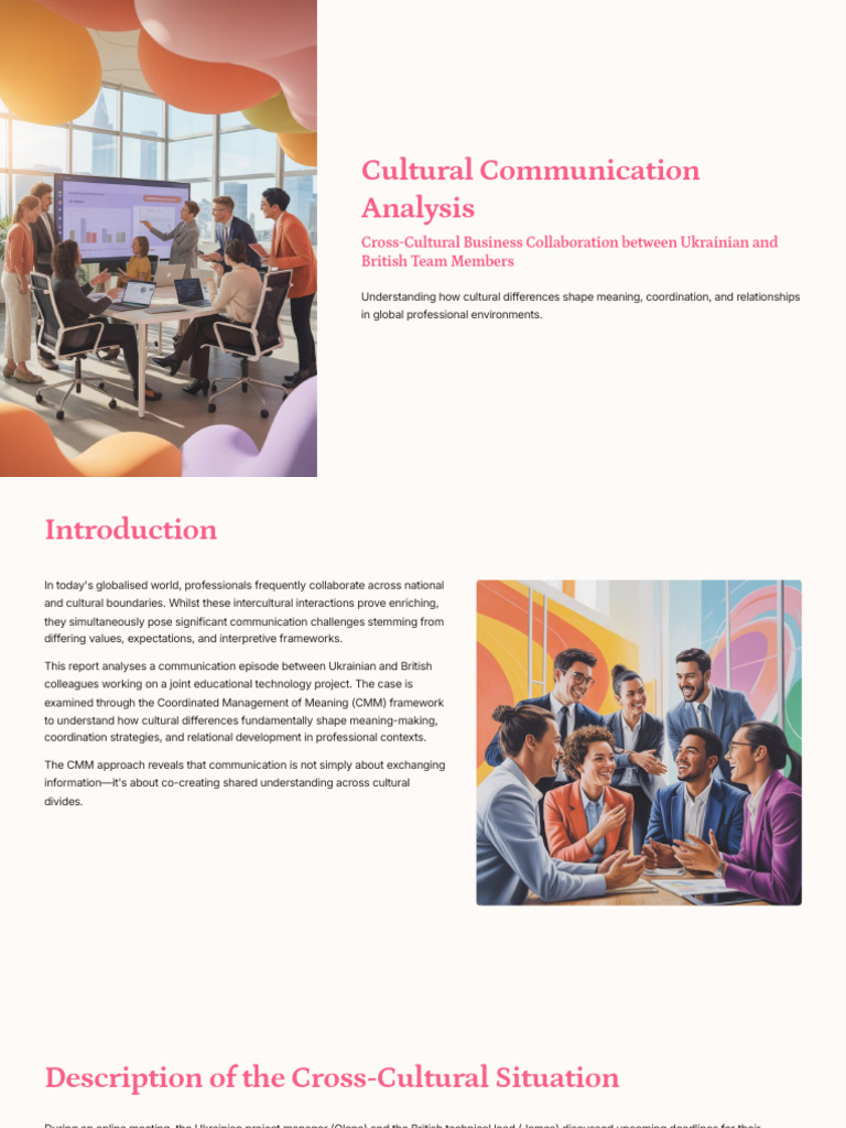 Cultural Communication Analysis | PDF | Communication | Negotiation