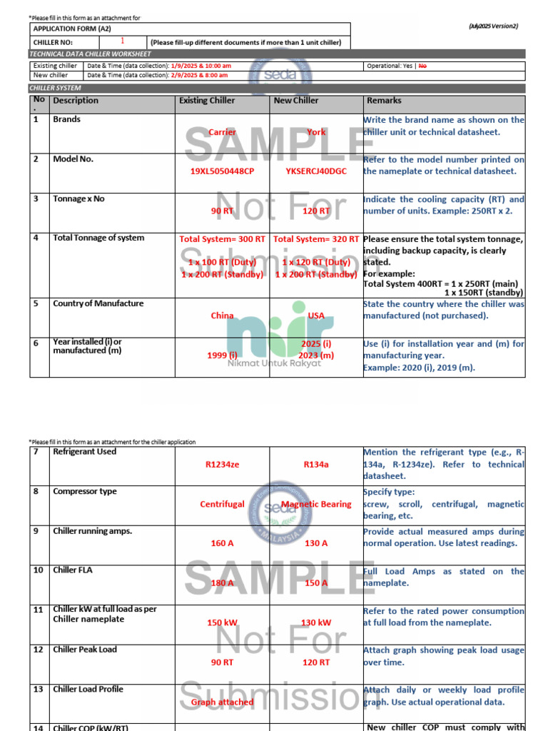 Sample A2 Application Form | PDF | Electrical Equipment | Heat Transfer