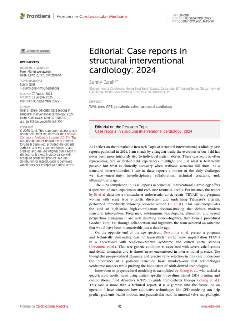 Editorial-Case Reports in Structural Interventional Cardiology 2024 ...