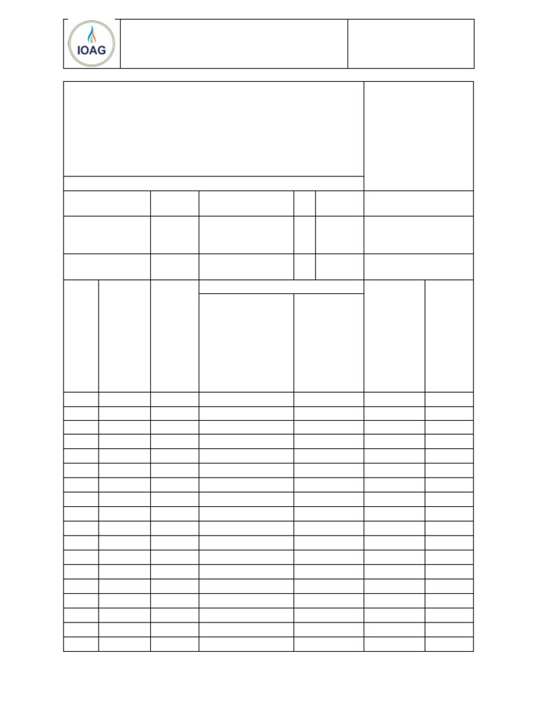PRJ 222-4 Inspection Report For Driller Log Sheet - Pulling | PDF