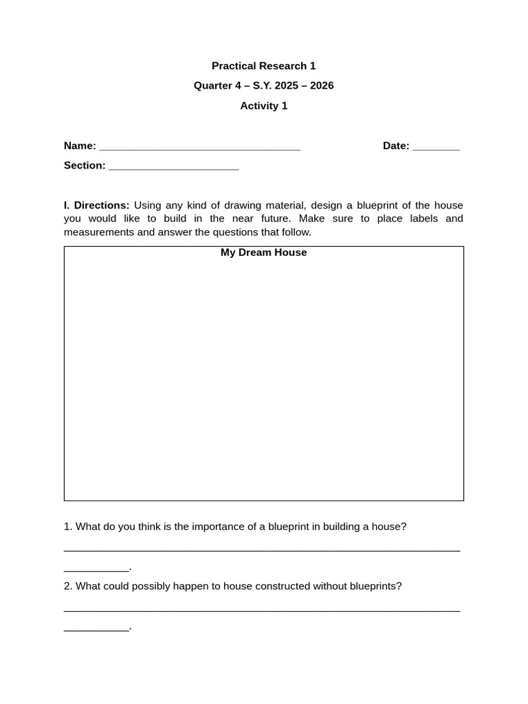 Q4 Activity 1 RDL SY 2025 | PDF