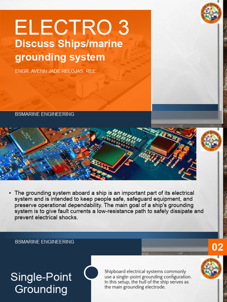 E3 PPT 5 Land Based and Marine Based Grounding System | PDF ...